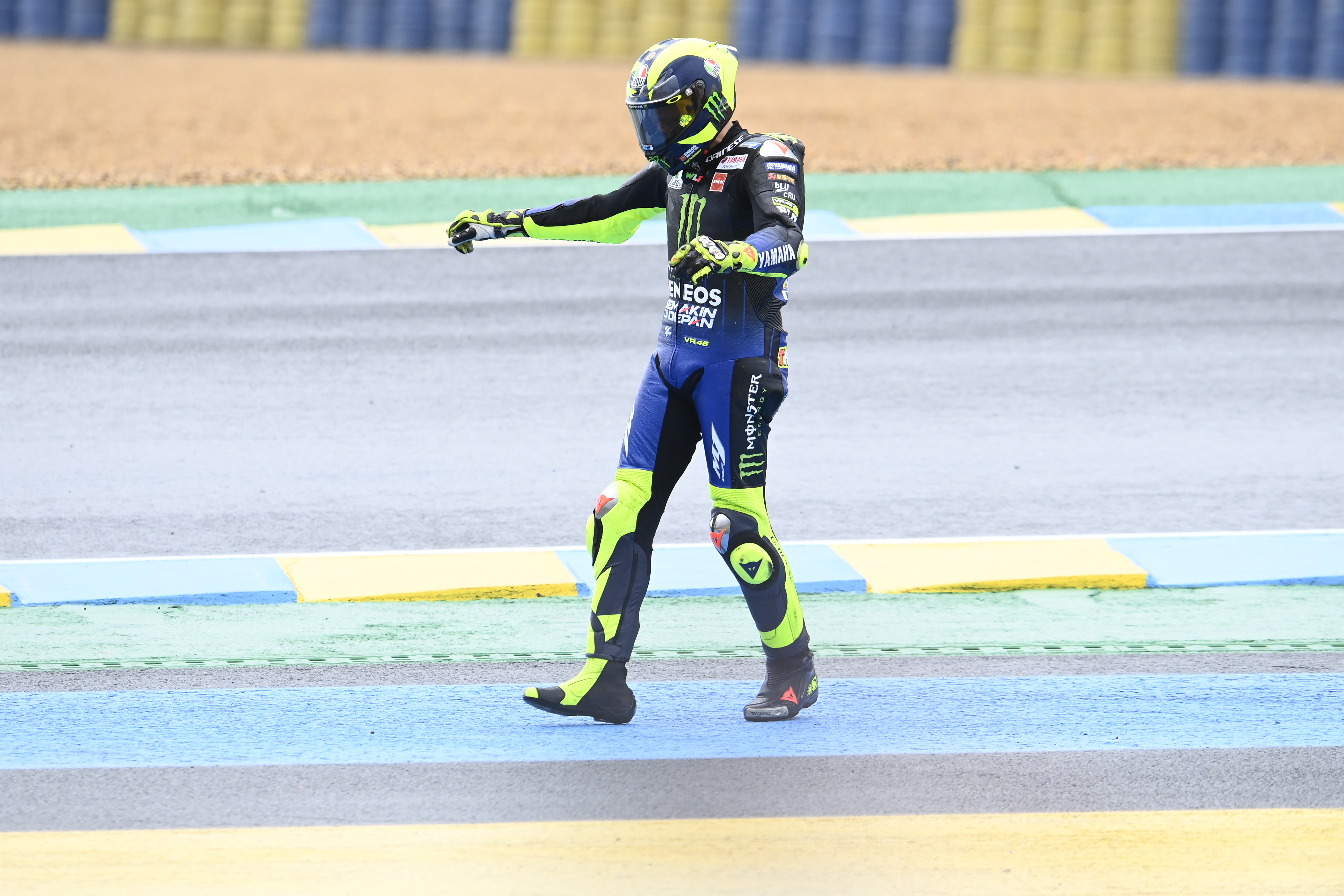 Valentino Rossi Crash, French Motogp Race, 11 October 2020