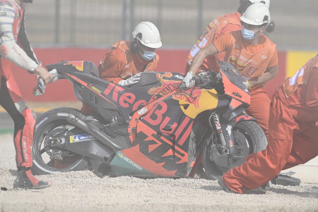 Jack Miller And Brad Binder Crash, Teruel Motogp Race, 25 October 2020