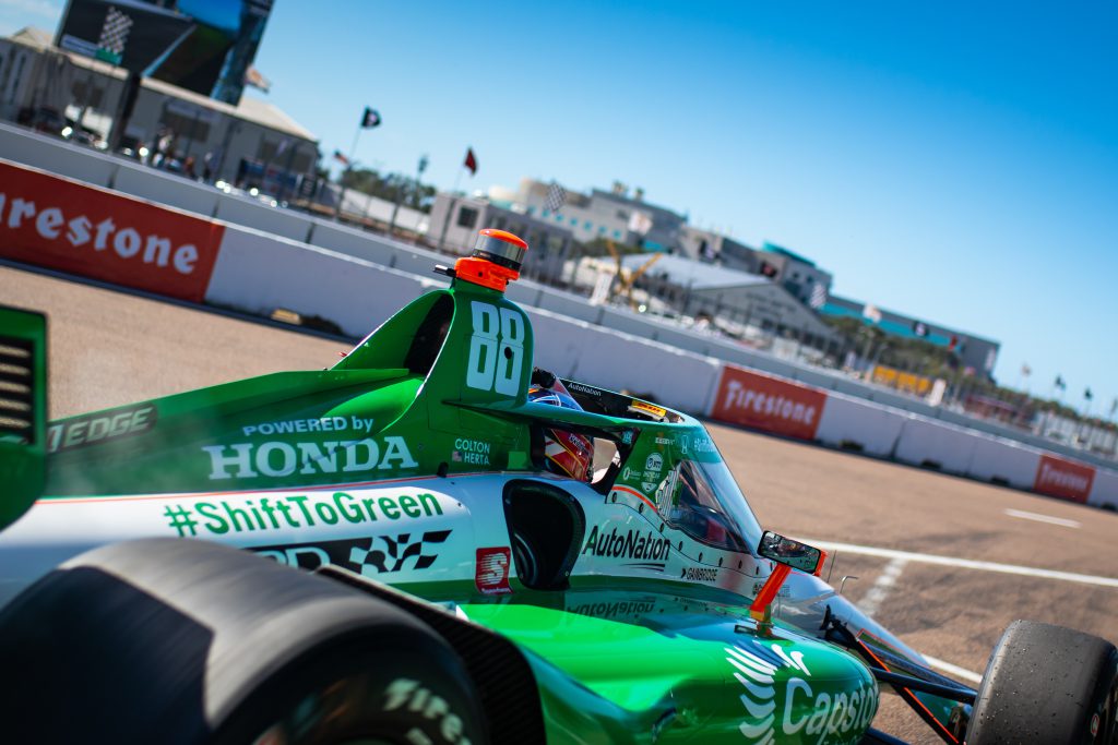 Herta tops St Pete practice, title rivals 8th and 16th