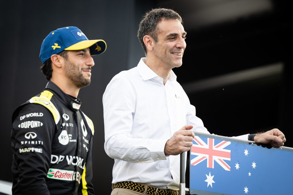 Daniel Ricciardo Cyril Abiteboul F1