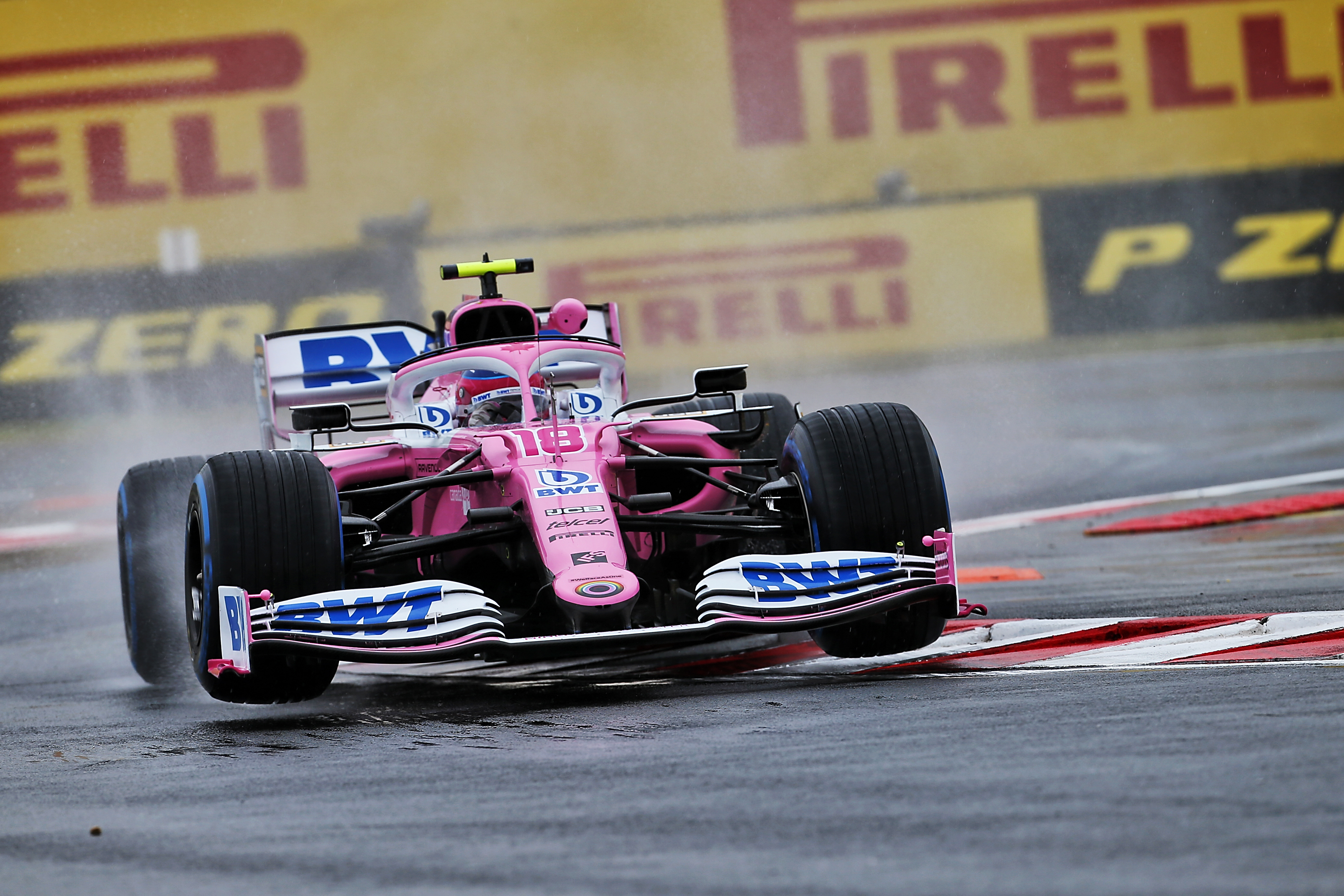 Lance Stroll Racing Point Hungarian Grand Prix Practice Day Budapest, Hungary