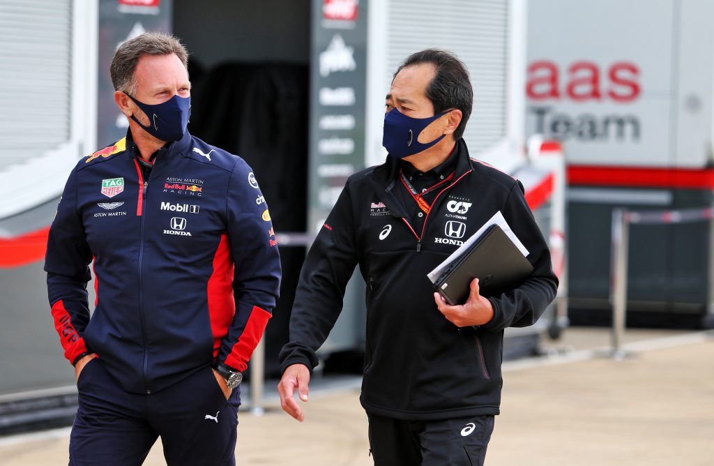 Christian Horner Red Bull Toyoharu Tanabe Honda F1