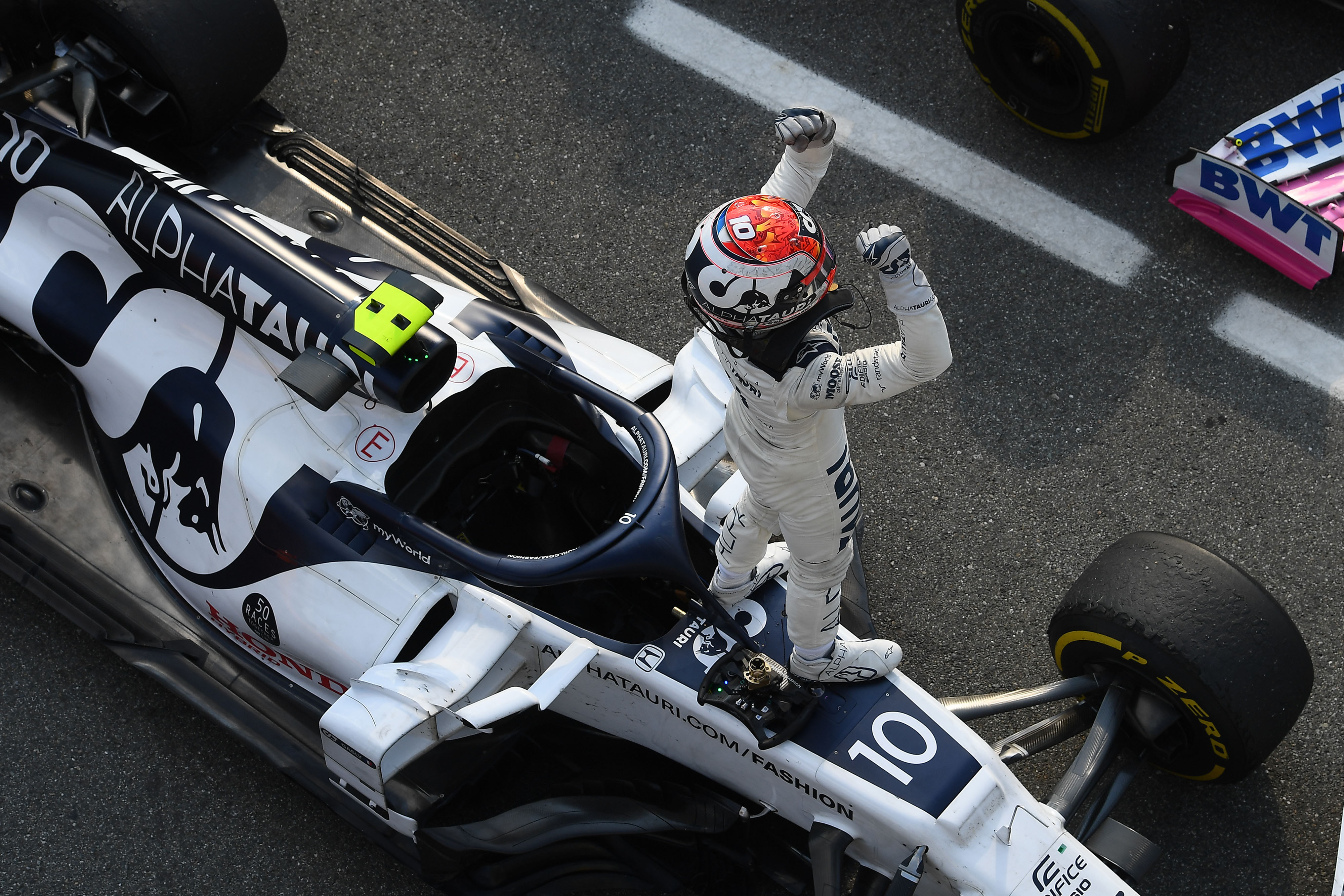 Pierre Gasly AlphaTauri wins Italian Grand Prix 2020 Monza