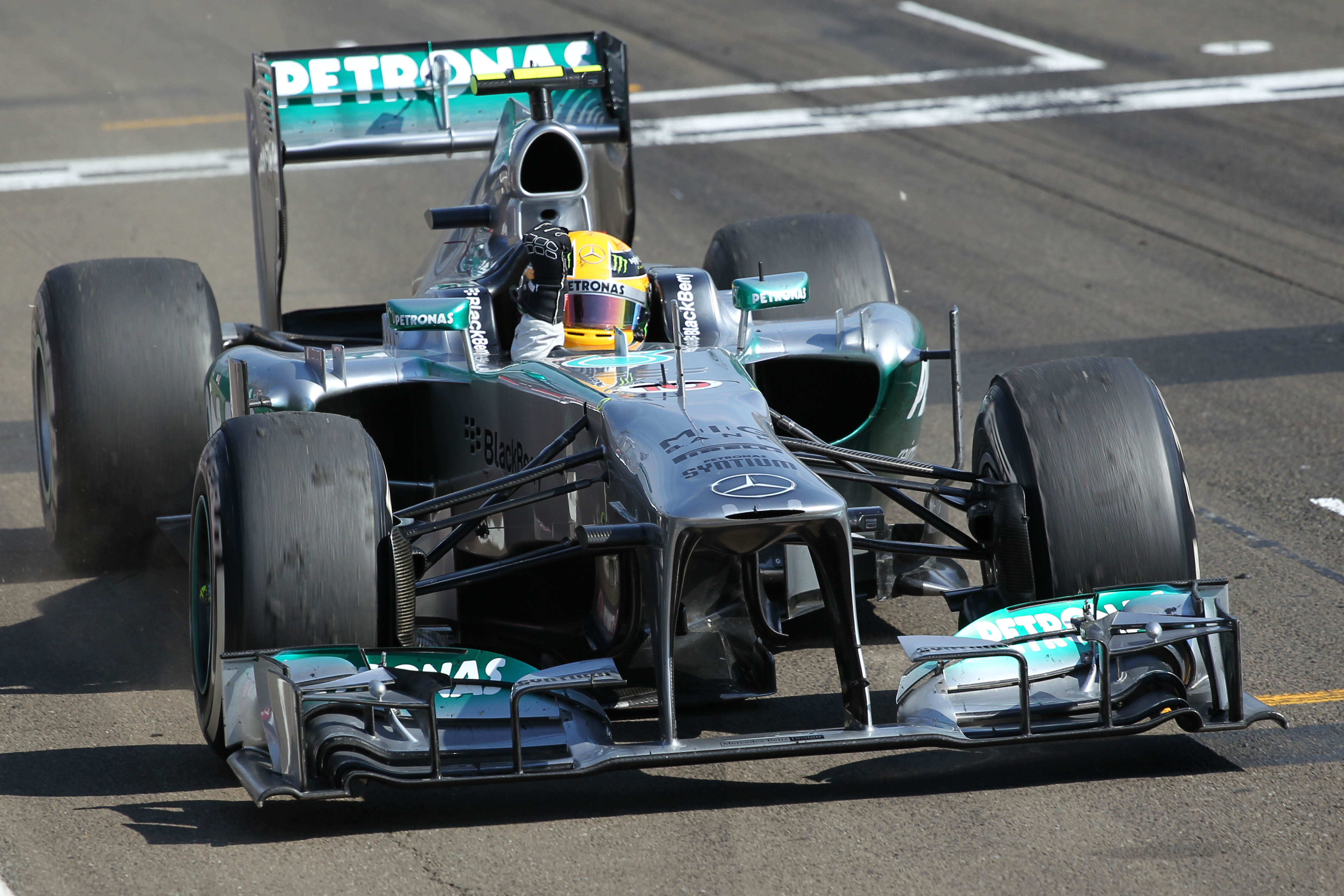 Lewis Hamilton Mercedes wins Hungarian Grand Prix 2013