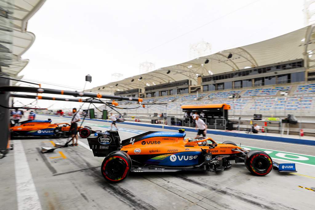 Carlos Sainz and Lando Norris, McLaren, Bahrain, F1