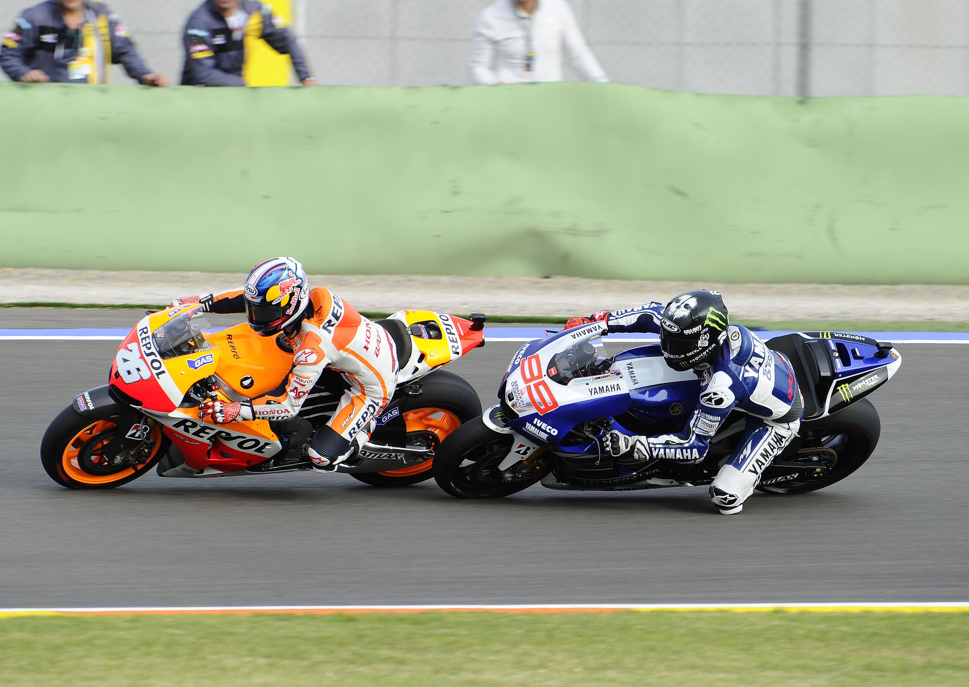 Dani Pedrosa Honda Jorge Lorenzo Yamaha Valencia MotoGP 2013