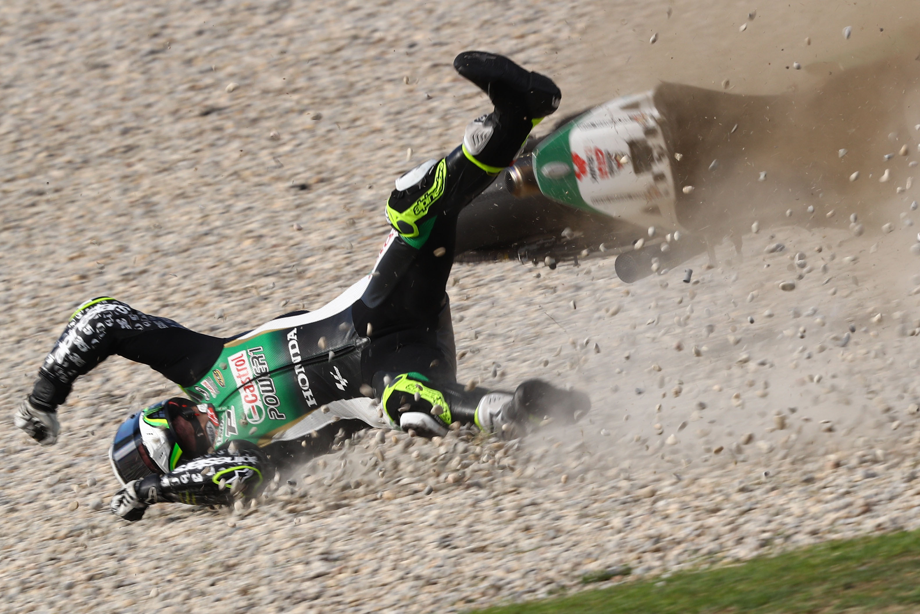 Cal Crutchlow crash, Catalunya MotoGP