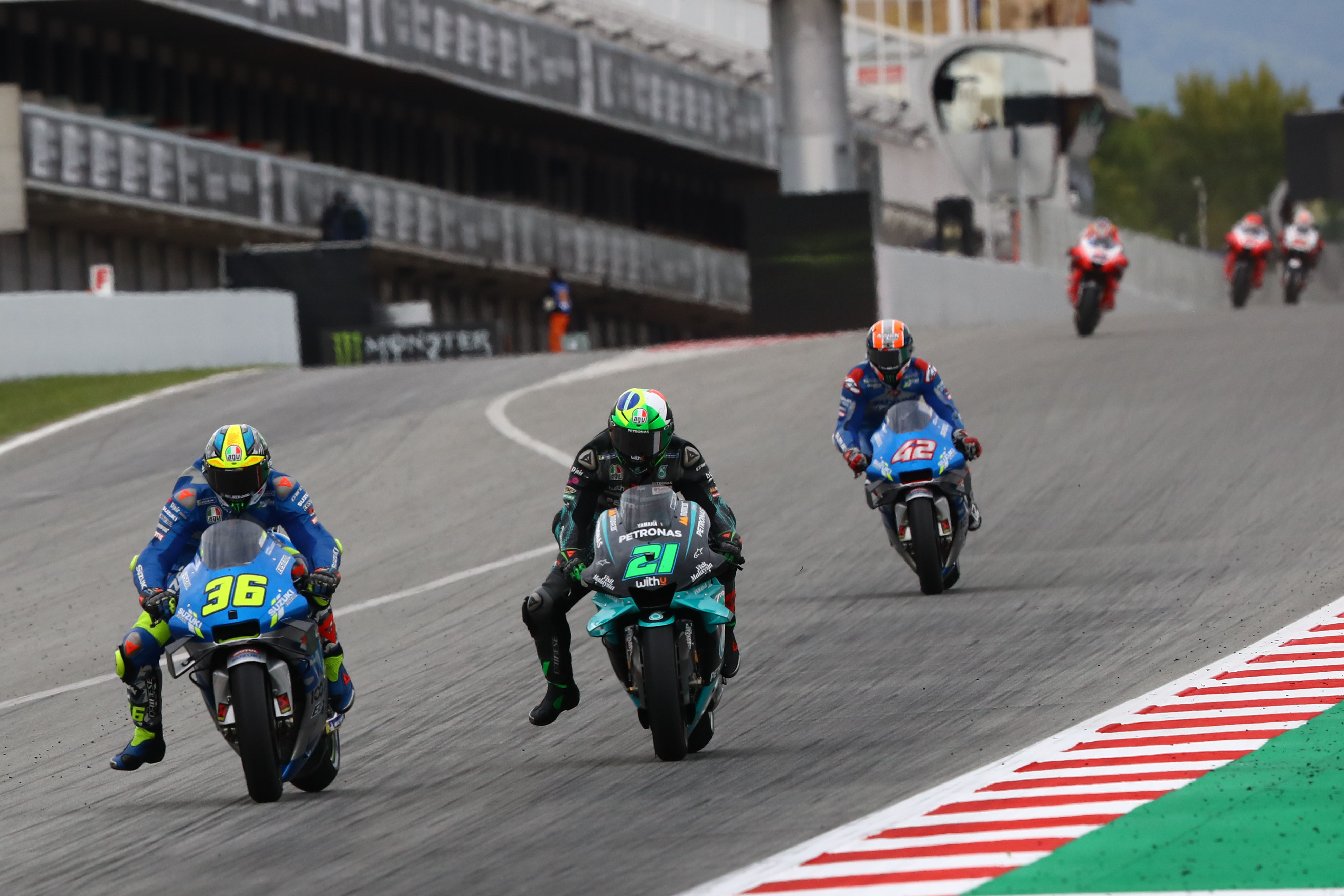 Joan Mir and Franco Morbidelli, MotoGP