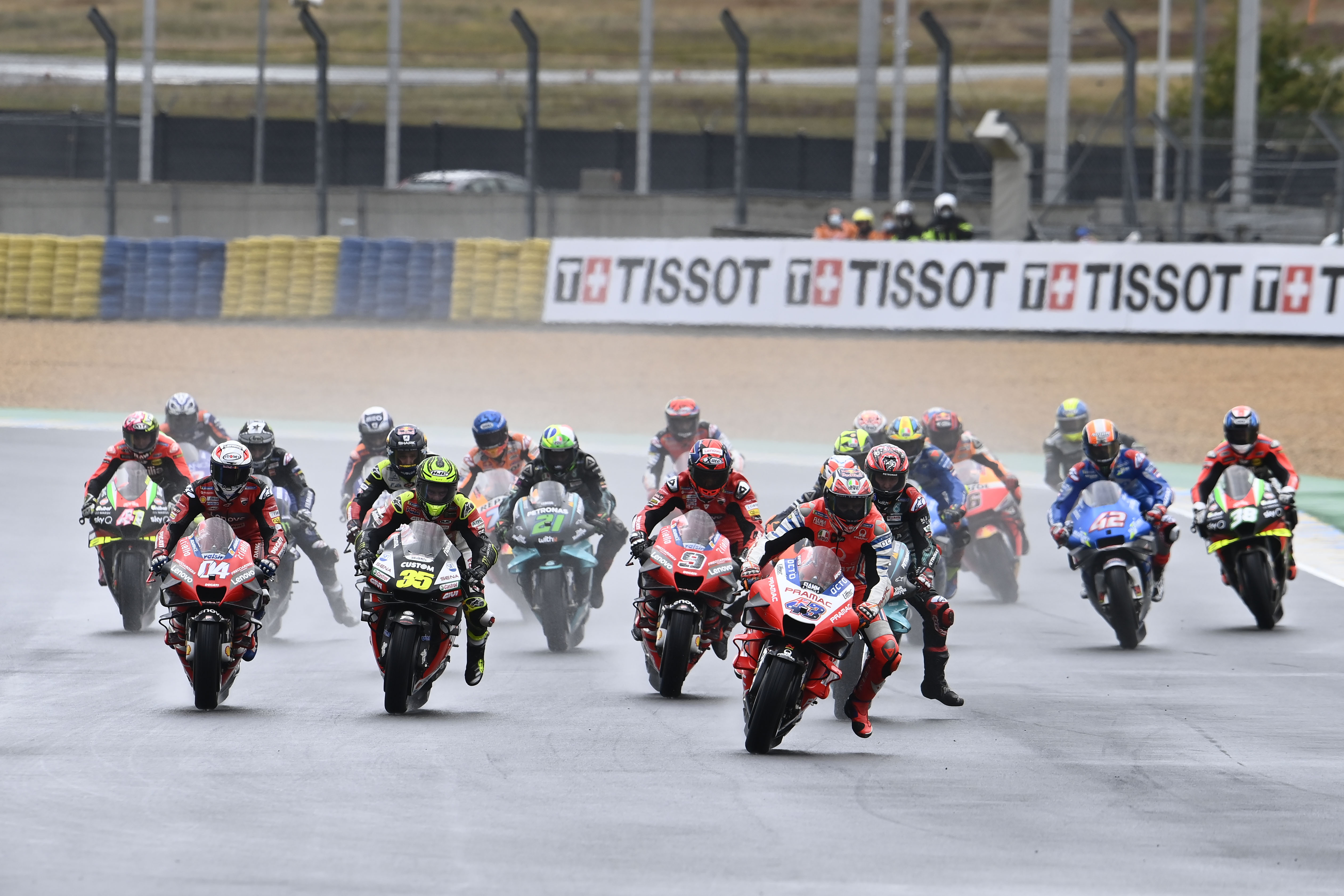 2020 French GP start, MotoGP