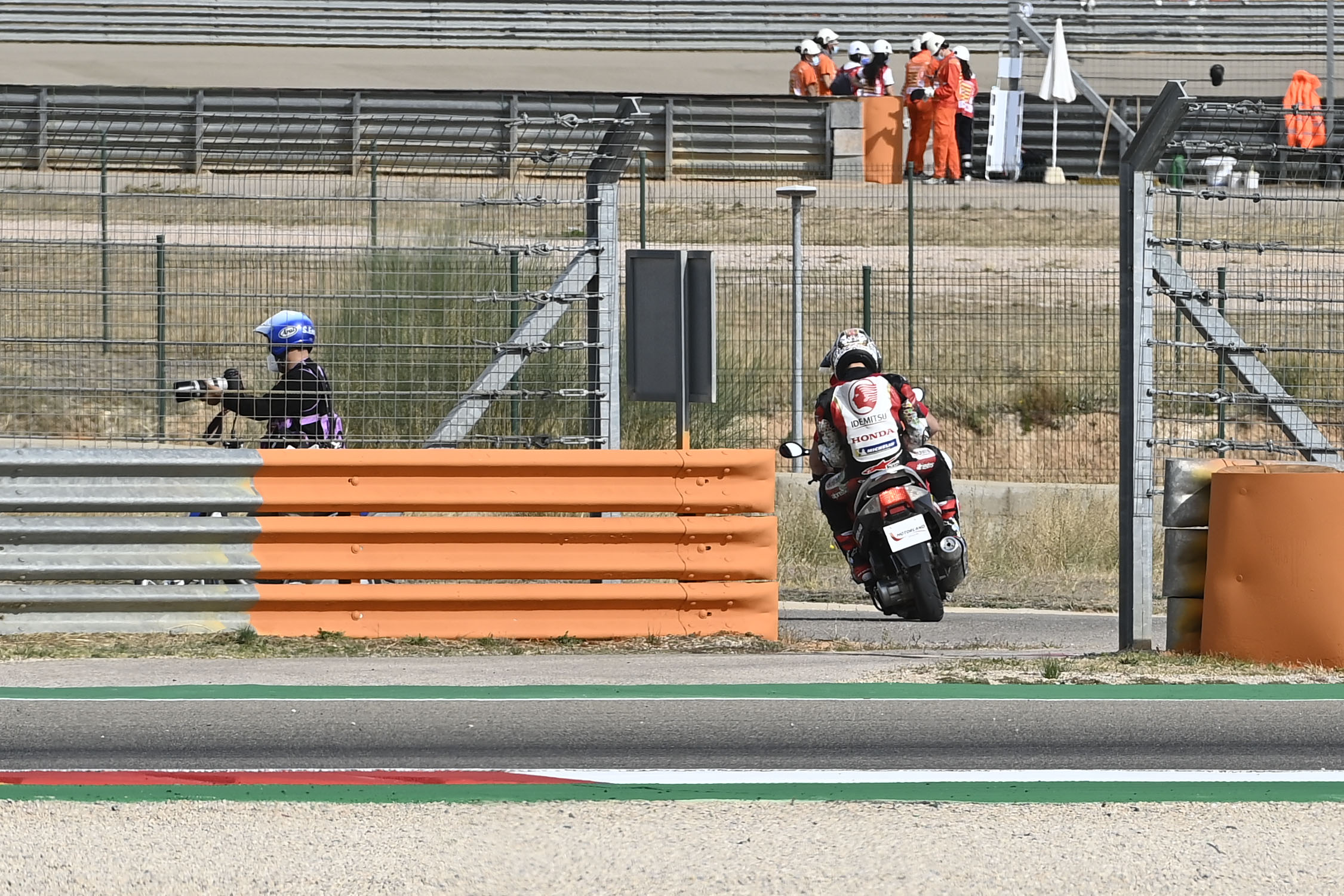 Takaaki Nakagami after Aragon crash