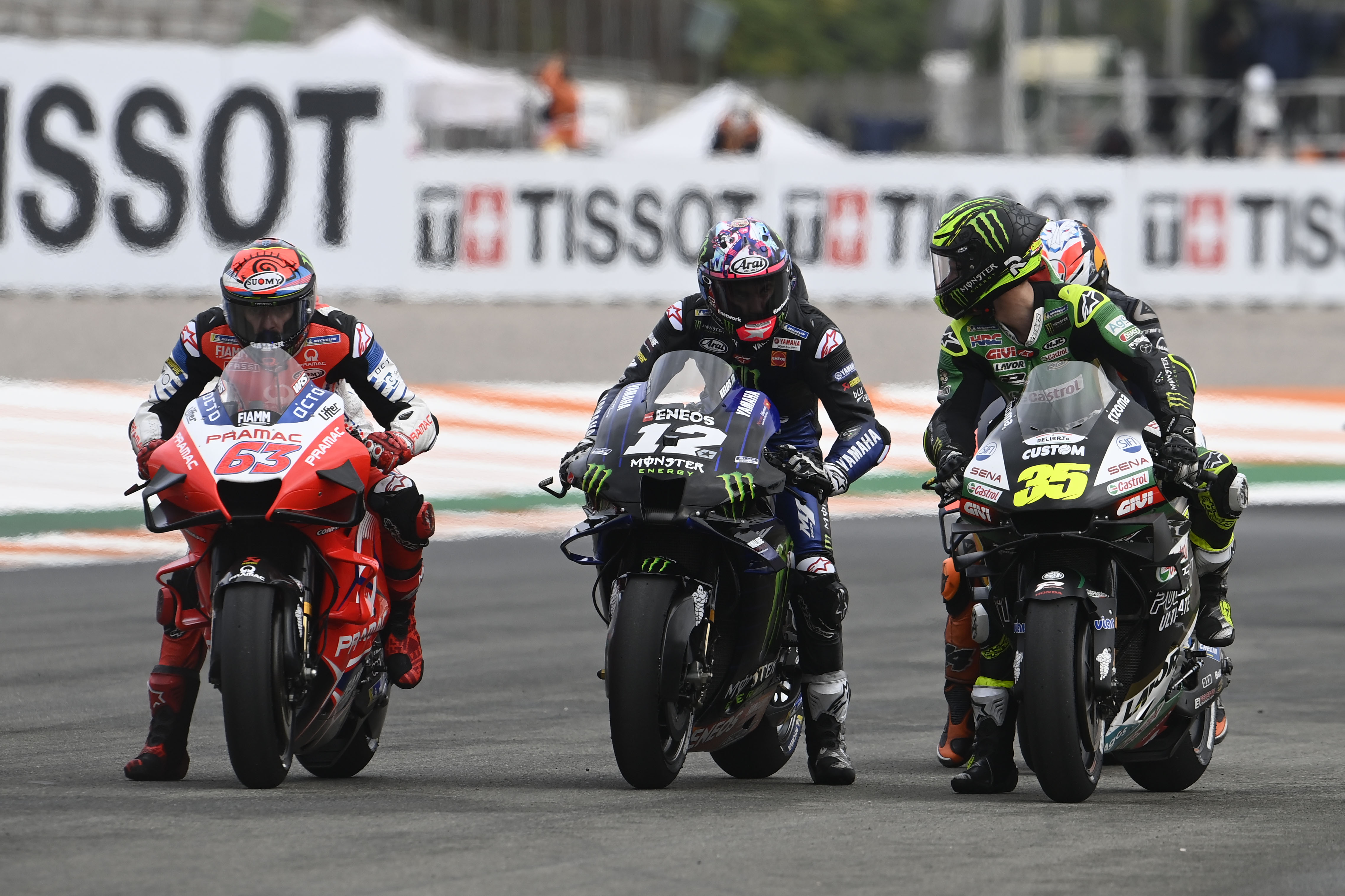 Francesco Bagnaia, Maverick Vinales, Cal Crutchlow, MotoGP 2020