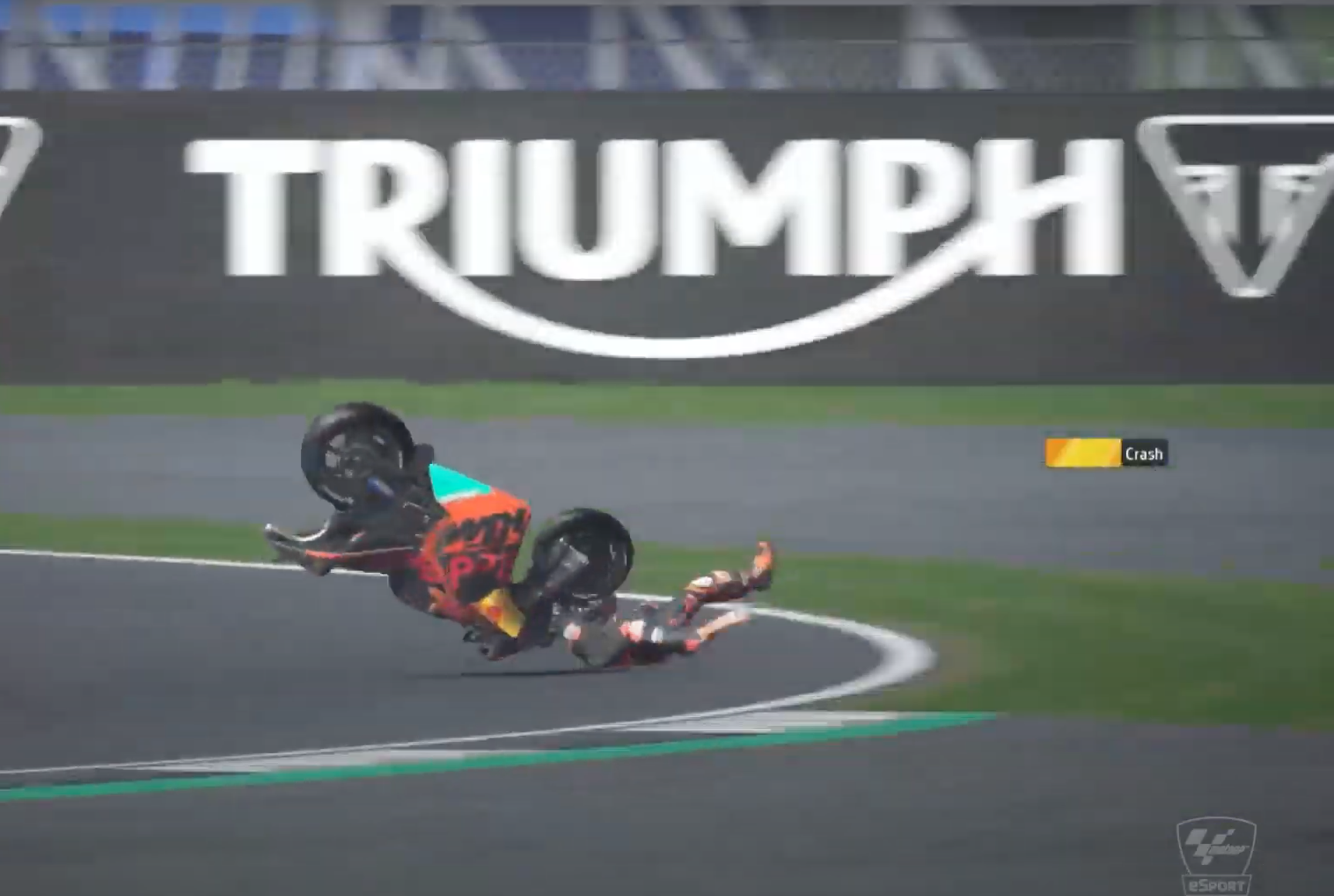 Motogp Esport Silverstone Adrian Crash