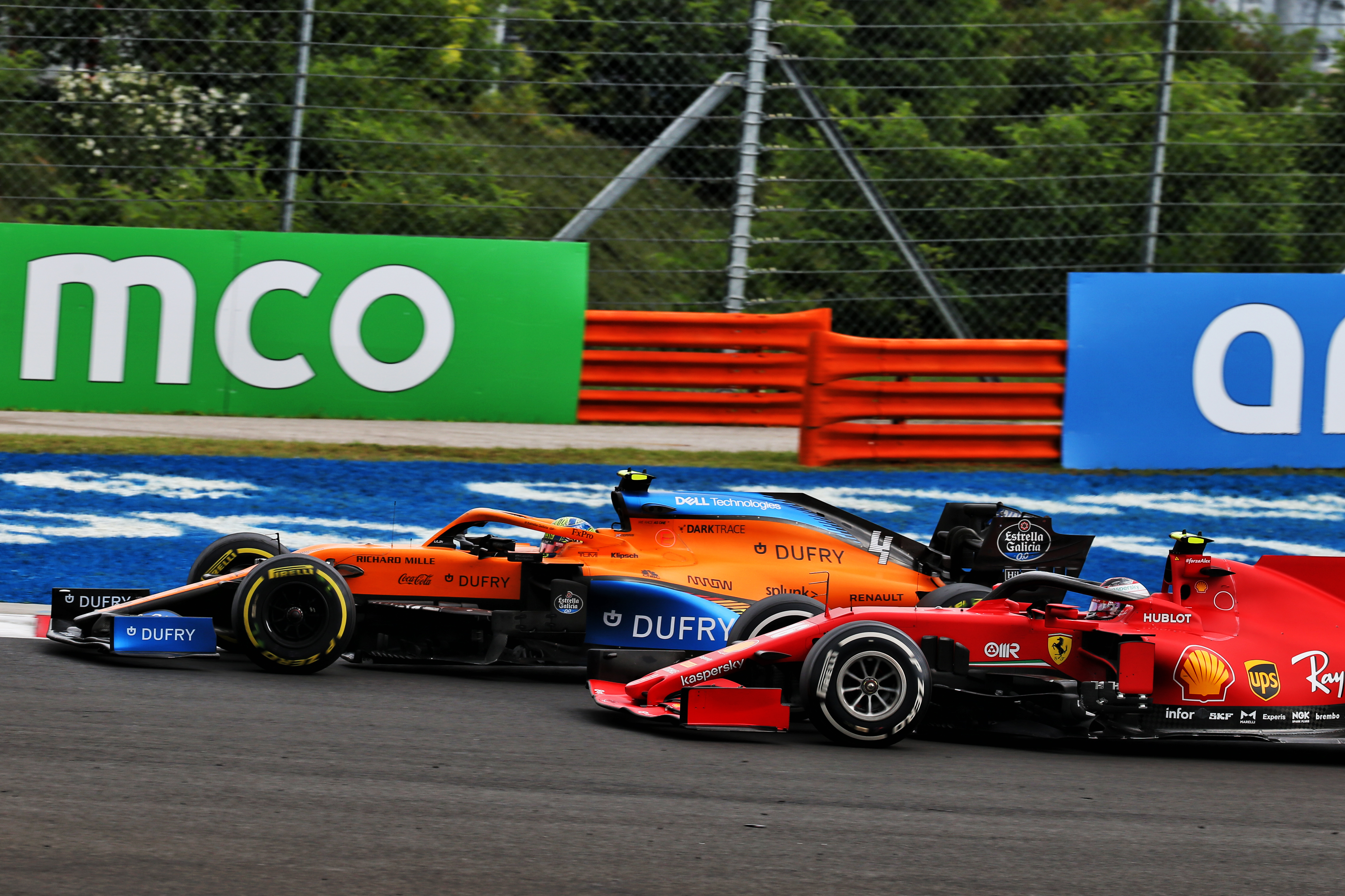 Lando Norris Charles Leclerc McLaren Ferrari F1 2020