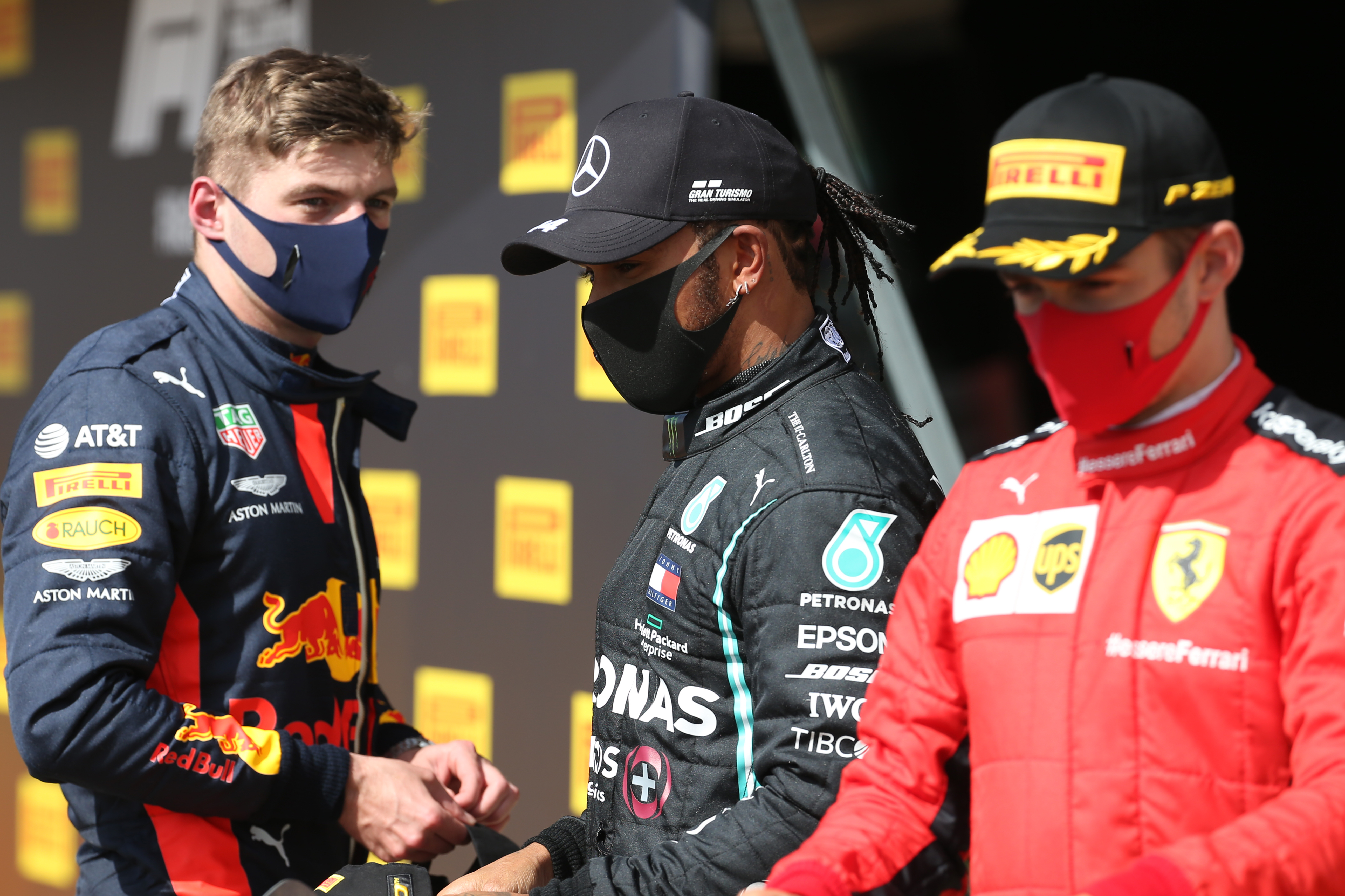 Max Verstappen, Lewis Hamilton, Charles Leclerc, F1