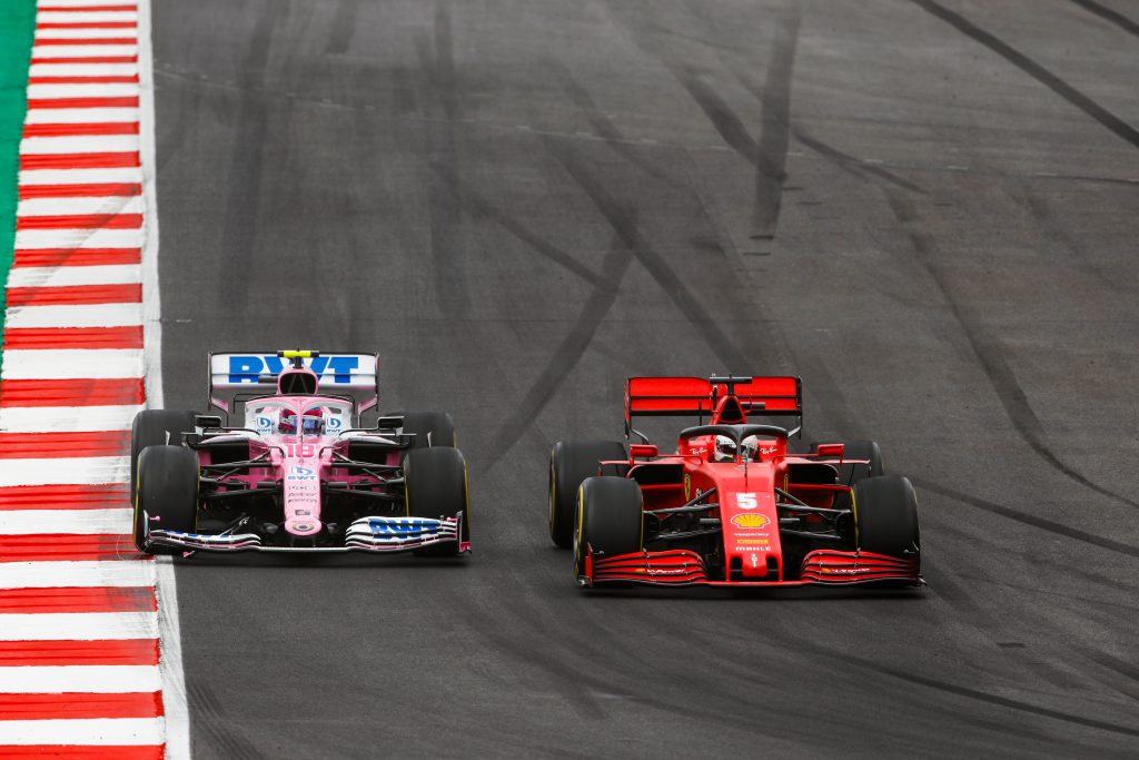 Lance Stroll Sebastian Vettel F1