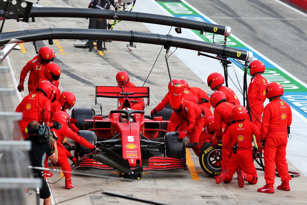 Sebastian Vettel Ferrari pitstop