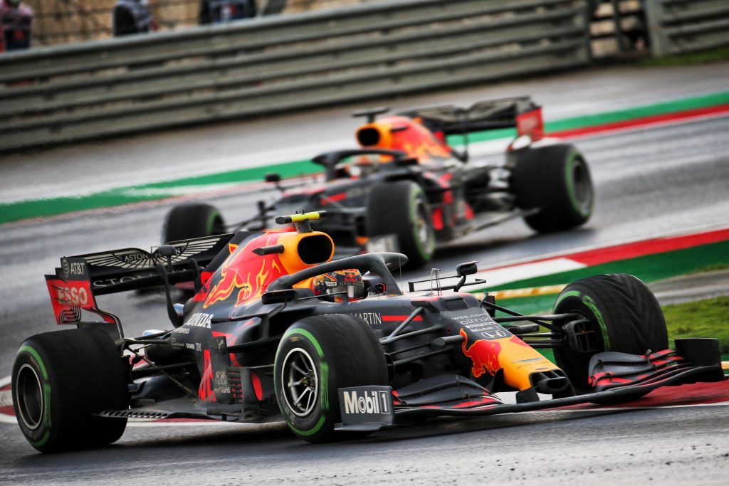 Alexander Albon and Max Verstappen, Red Bull, Turkisn Grand Prix, F1 2020