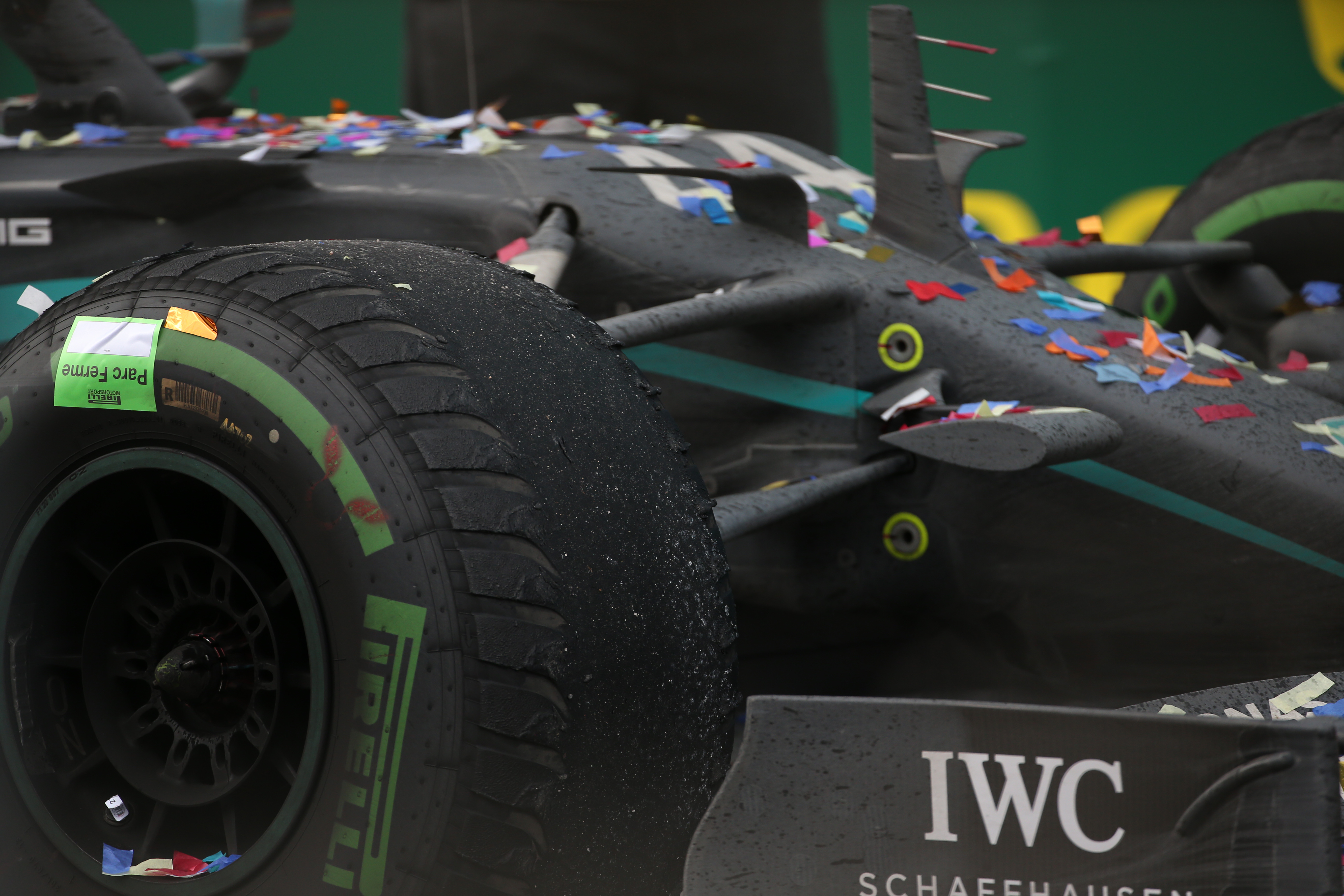 Lewis Hamilton worn front tyre Mercedes Turkish Grand Prix 2020 Istanbul