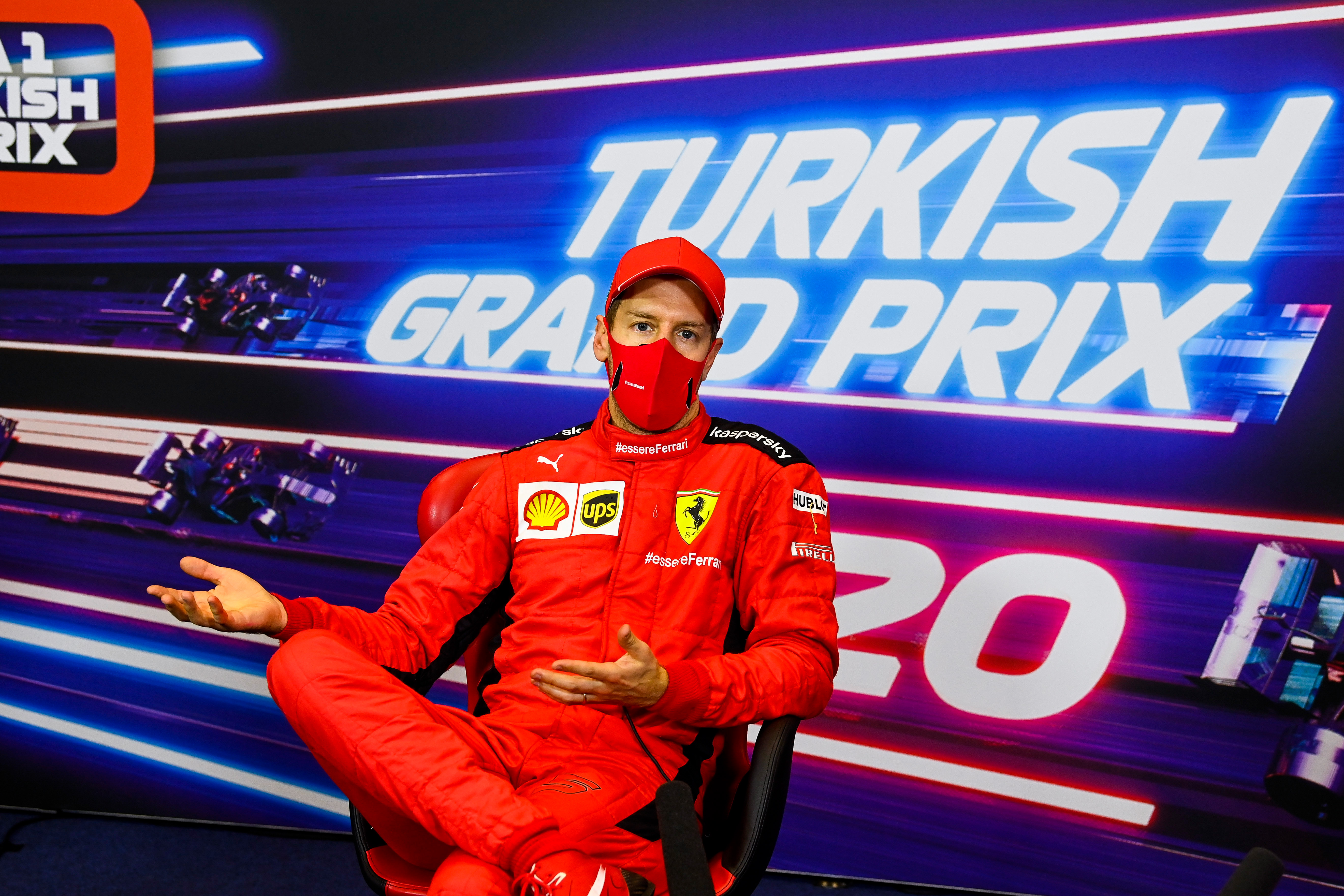 Sebastian Vettel, Ferrari, Turkish GP, F1 2020