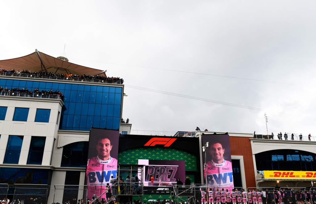 Sergio Perez Turkish Grand Prix podium