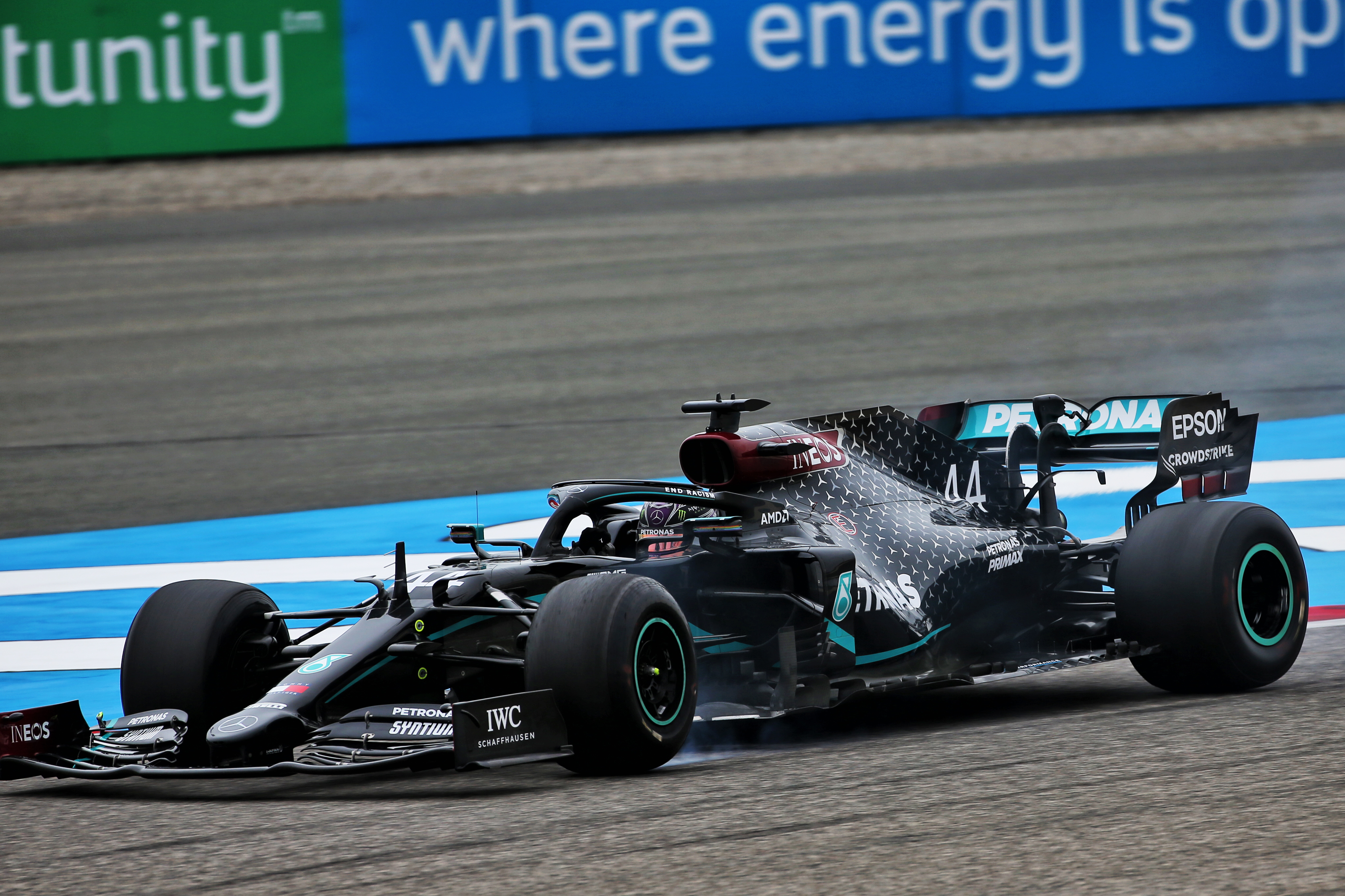 Lewis Hamilton Mercedes Bahrain Grand Prix practice 2020