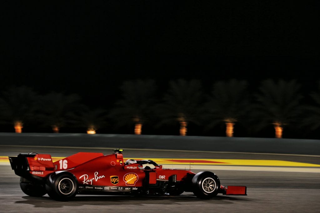 Charles Leclerc Ferrari Bahrain Grand Prix practice 2020