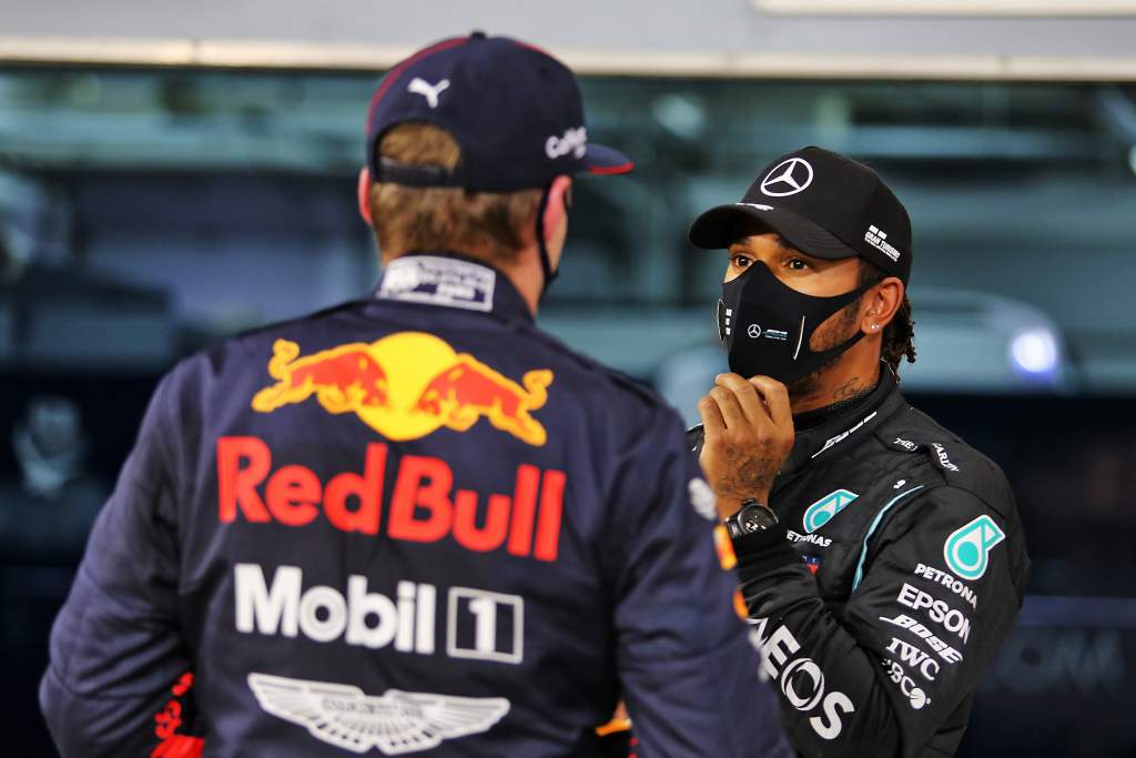 Max Verstappen and Lewis Hamilton, Red Bull and Mercedes