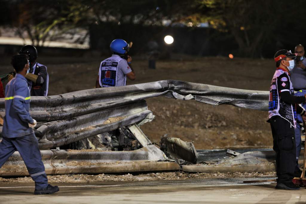 Romain Grosjean crash, Haas, Bahrain GP, F1 2020