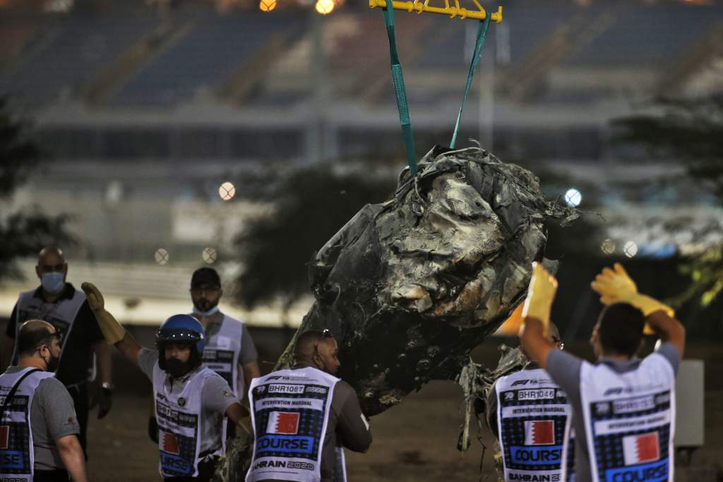 Romain Grosjean crash Bahrain Grand Prix 2020