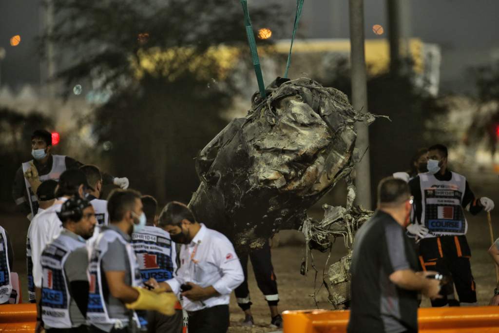 Romain Grosjean crash Bahrain Grand Prix 2020