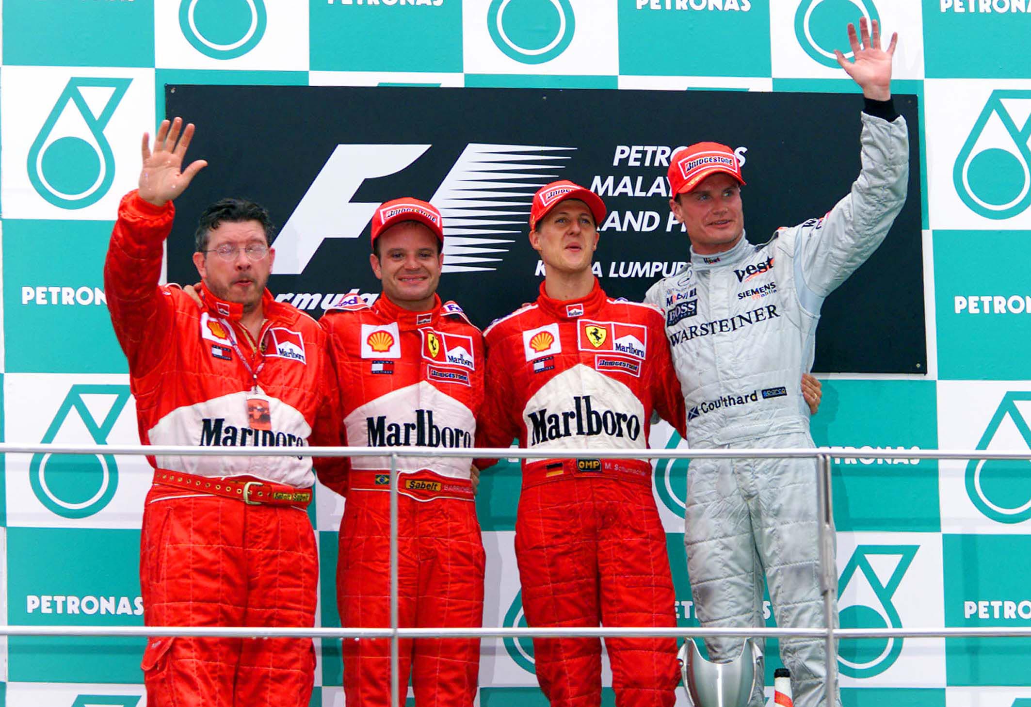 F1 2001, Malaysian GP podium