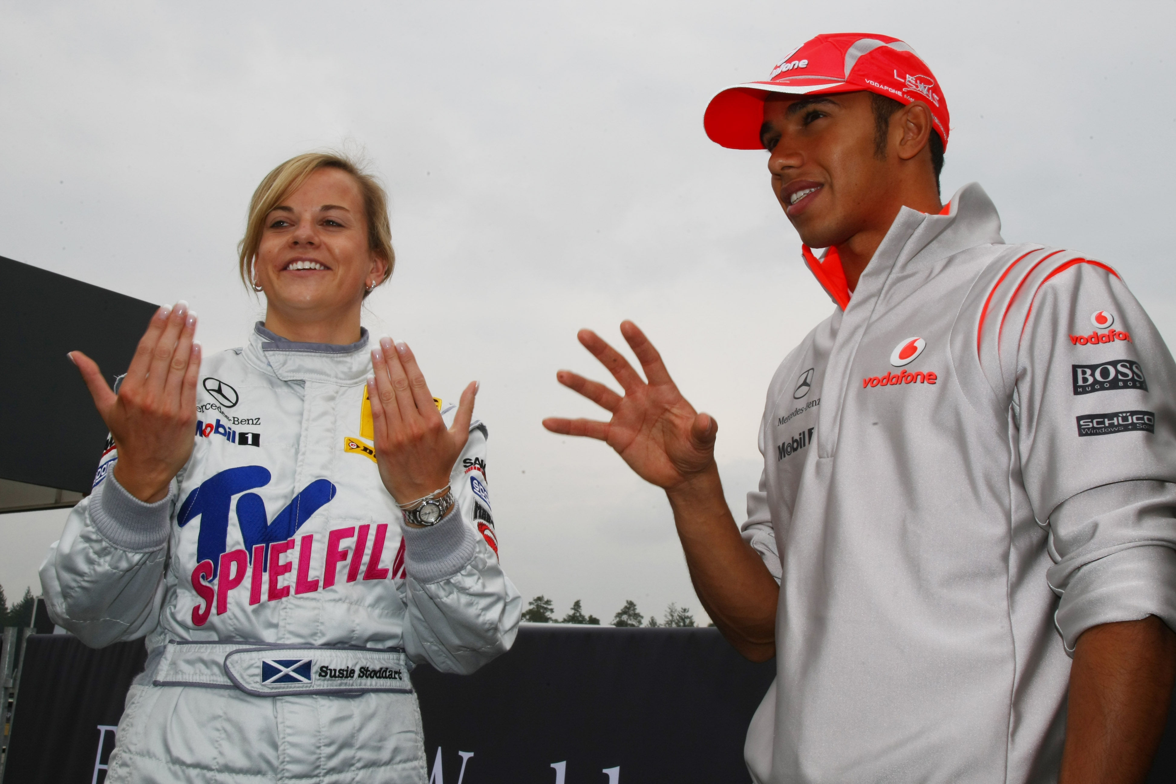 Susie Wolff Lewis Hamilton 2008