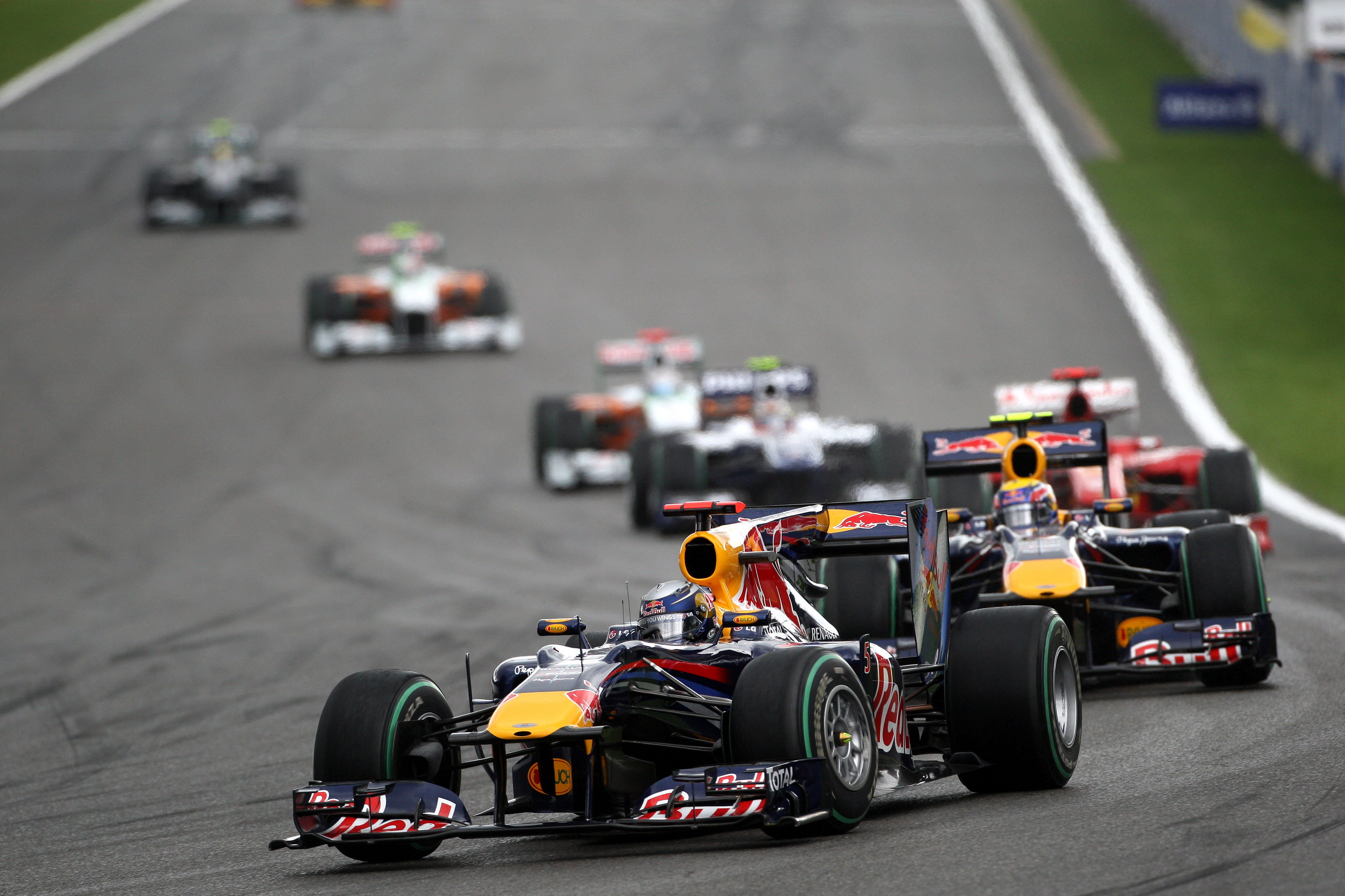 Sebastian Vettel Red Bull Belgian Grand Prix 2010 Spa