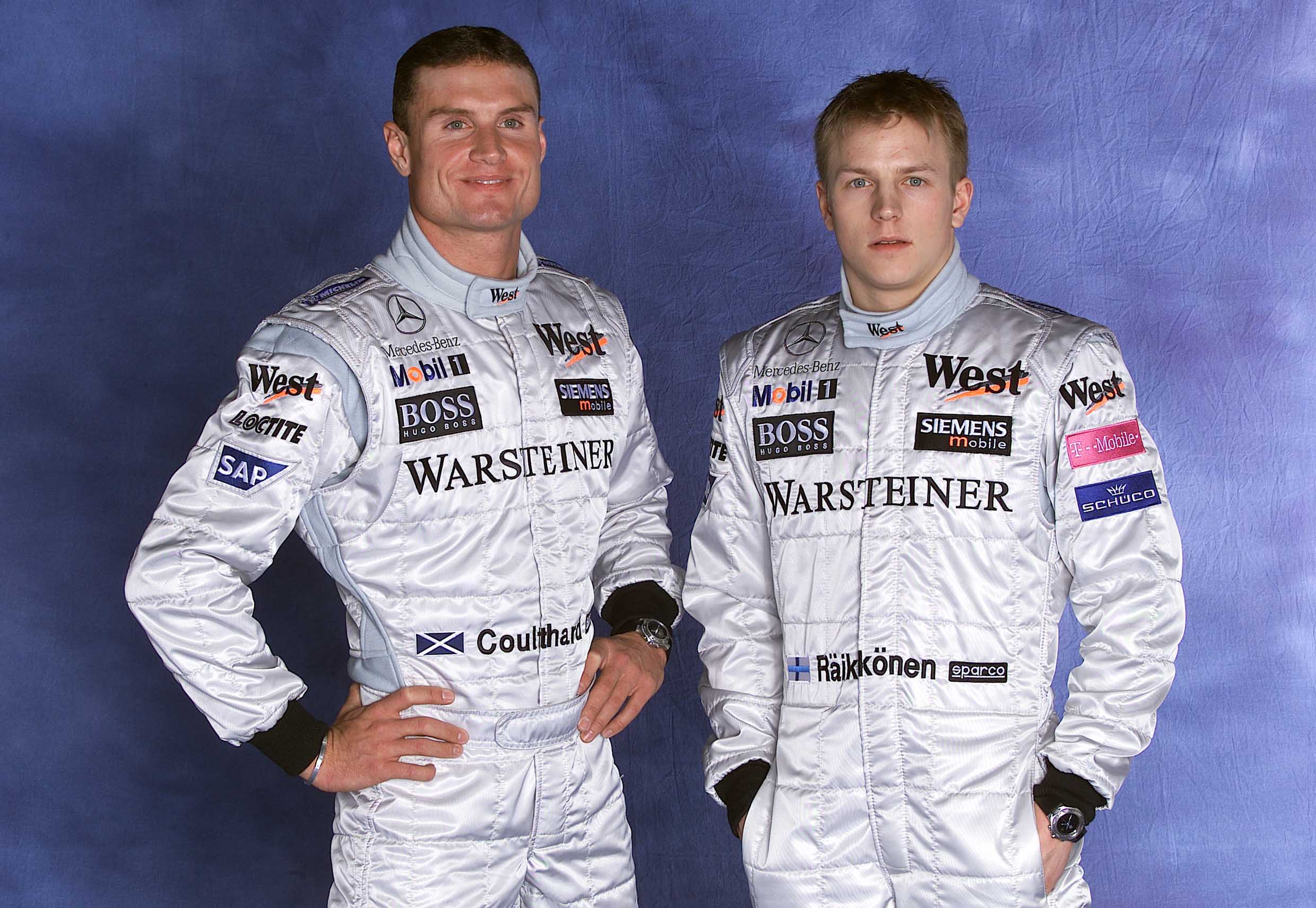 David Coulthard and Kimi Raikkonen, McLaren, F1