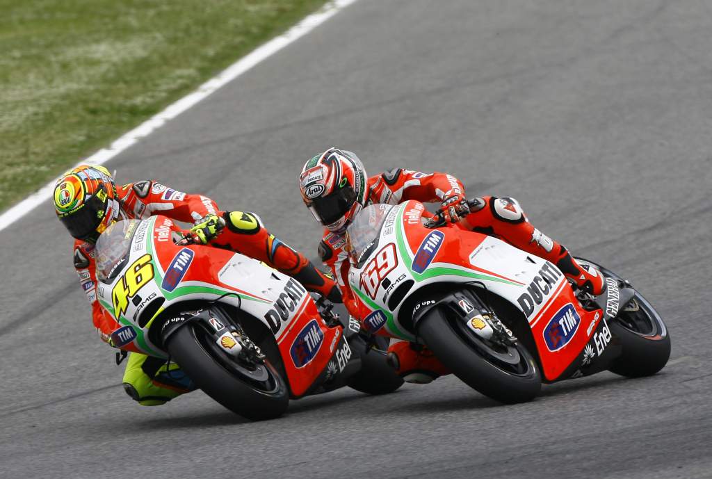 Valentino Rossi and Nicky Hayden, Ducati, MotoGP