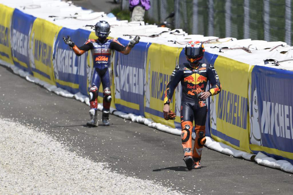 Miguel Oliveira, Pol Espargaro Crash, 2020 Austrian Motogp