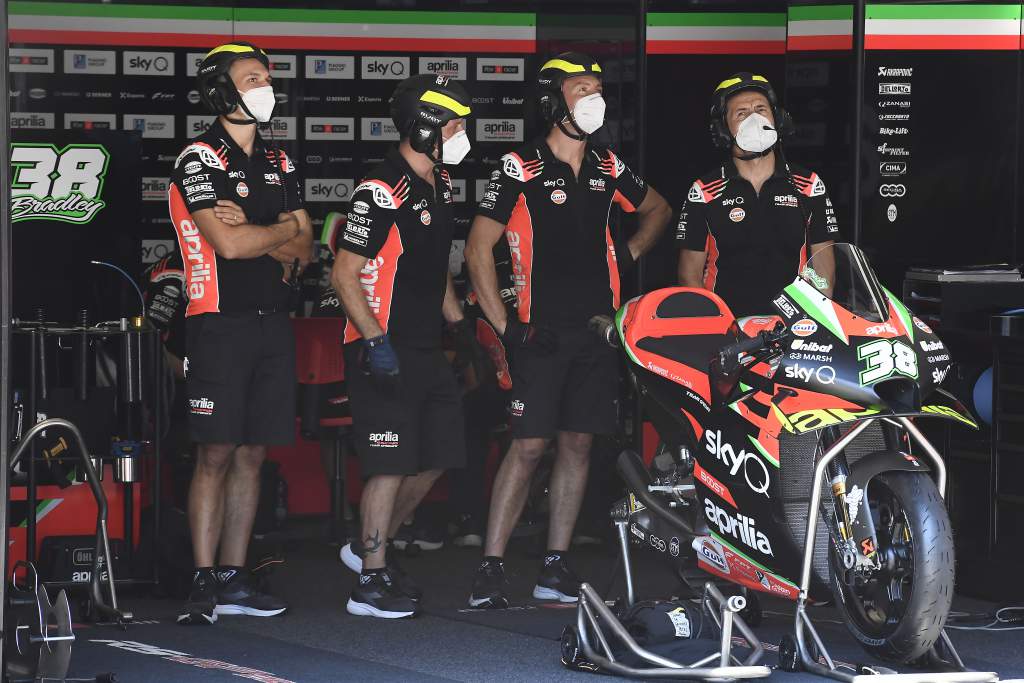 Aprilia MotoGP crew