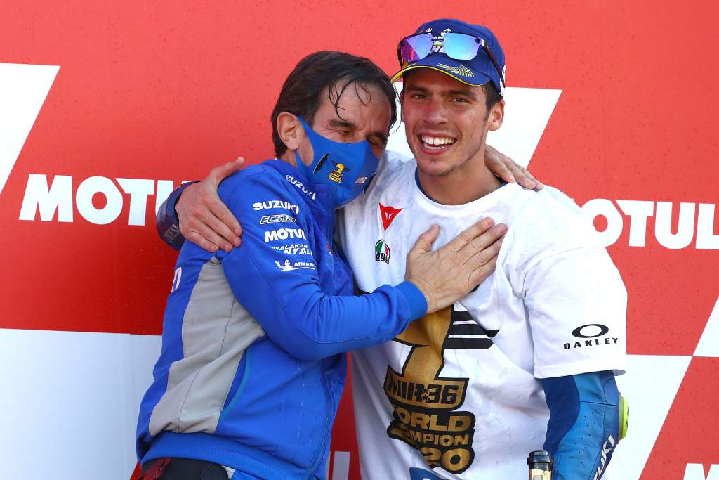 Davide Brivio Joan Mir Suzuki MotoGP