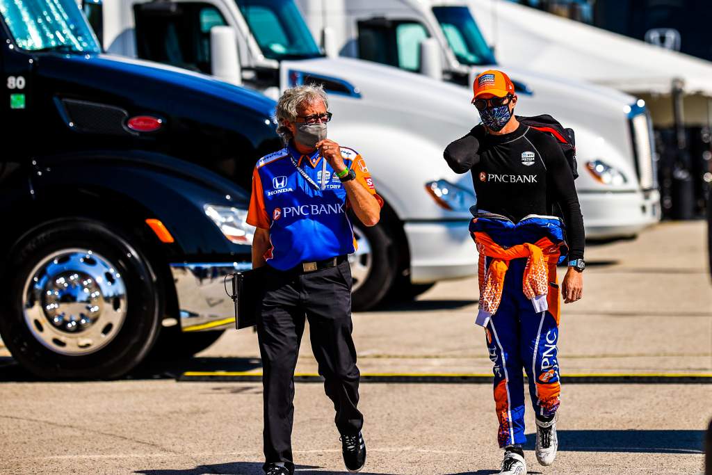 Scott Dixon and Michael Cannon, Ganassi, IndyCar