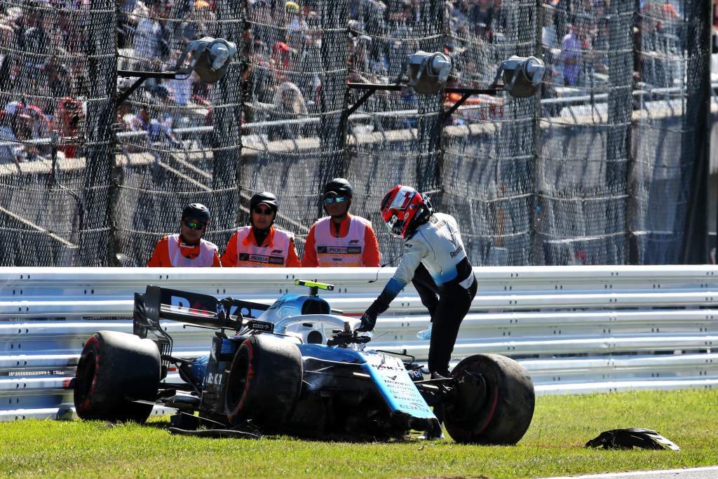 Robert Kubica Williams crash Japanese Grand Prix qualifying 2019