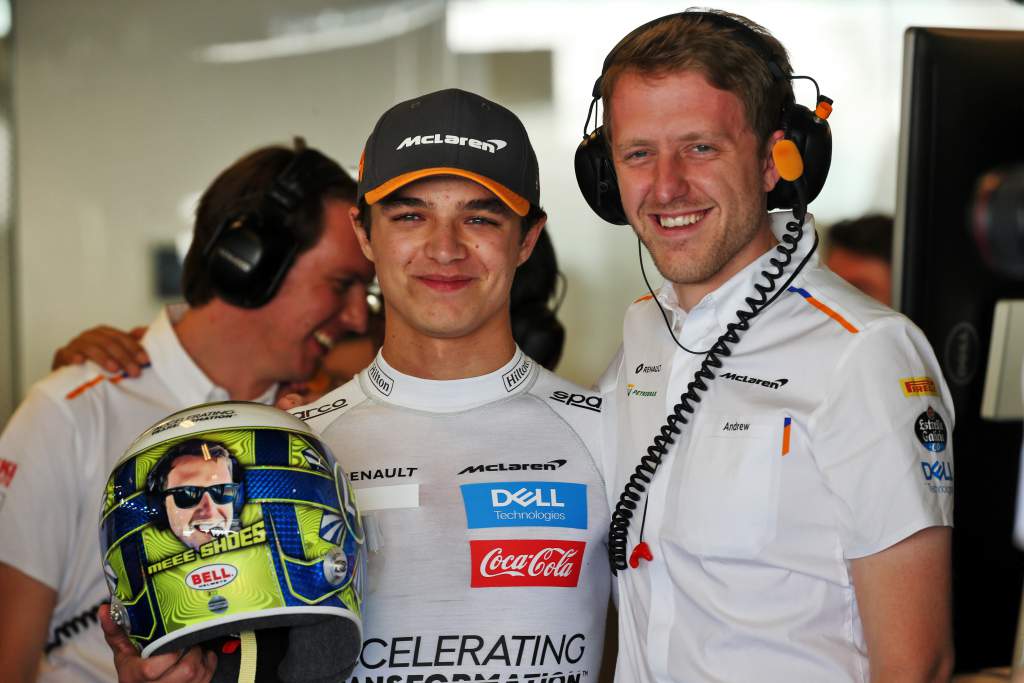 Lando Norris Andrew Jarvis McLaren