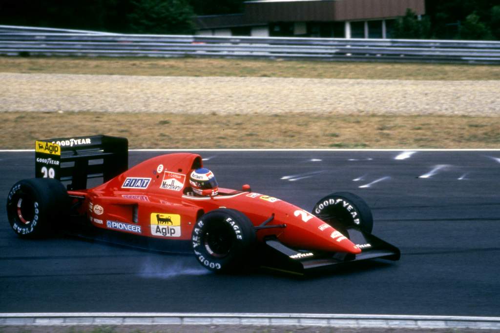 Ivan Capelli Ferrari spin Hungarian Grand Prix Hungaroring (hun) 14 16 08 1992