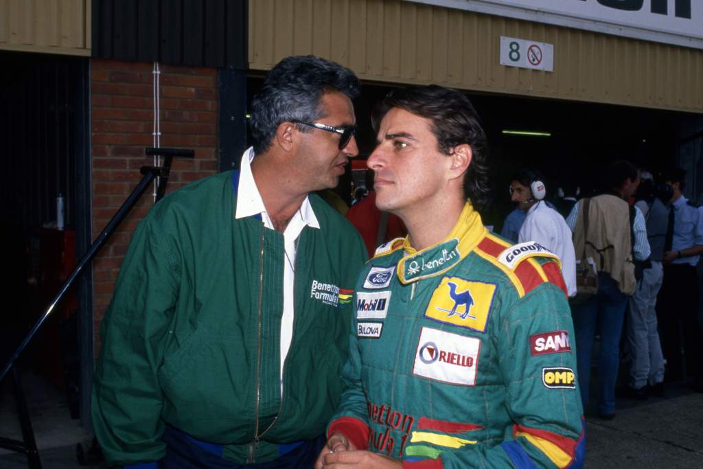 Flavio Briatore and Alessandro Nannini, Benetton