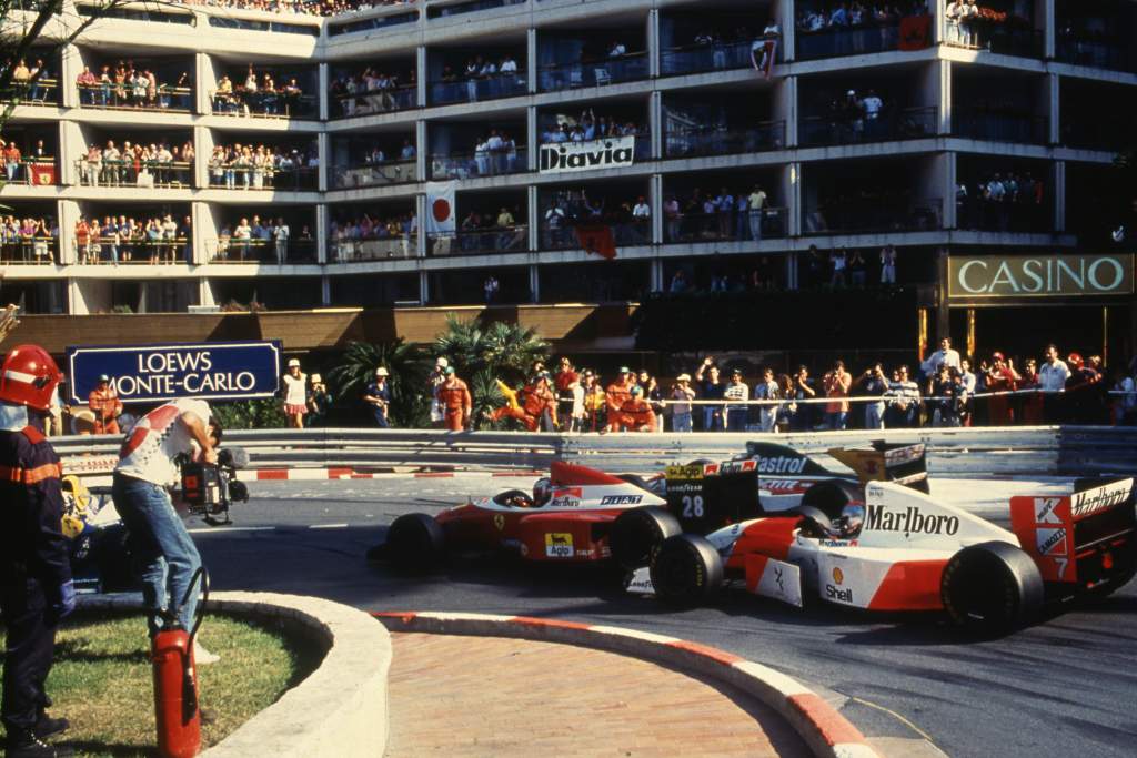 Monaco GP F1 Gerhard Berger Michael Andretti