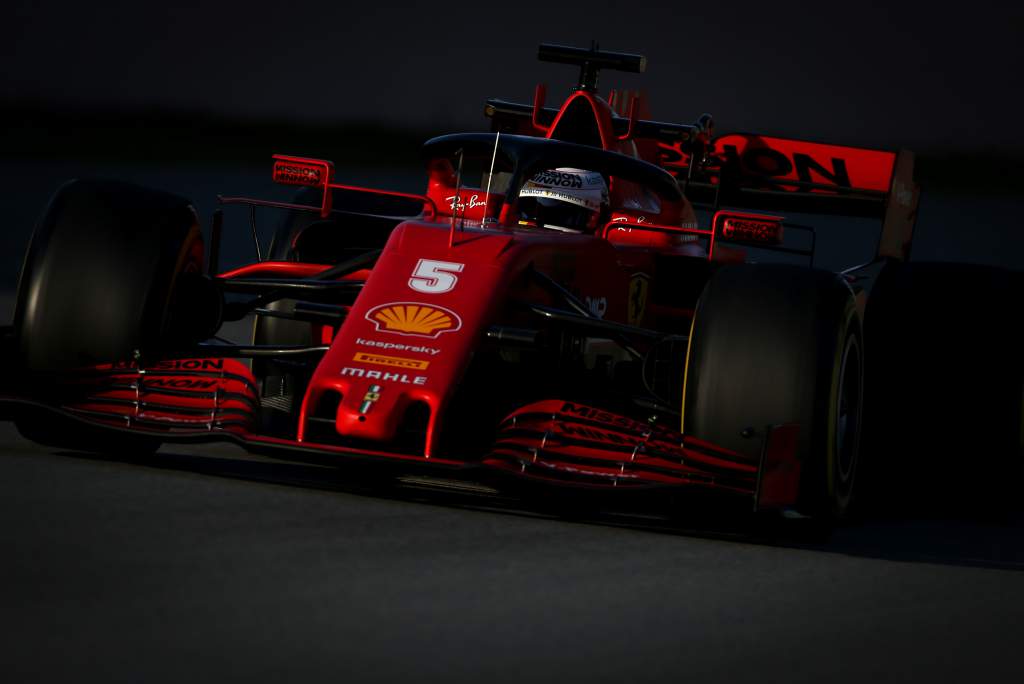 Sebastian Vettel Ferrari Barcelona F1 testing 2020