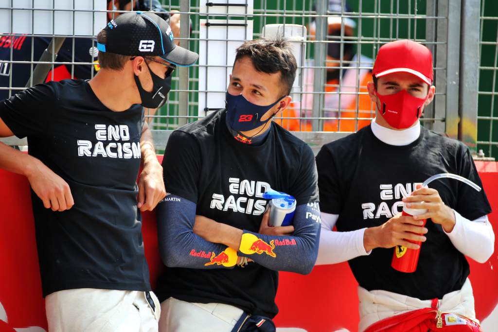 Charles Leclerc George Russell Alex Albon F1 Mercedes 2020