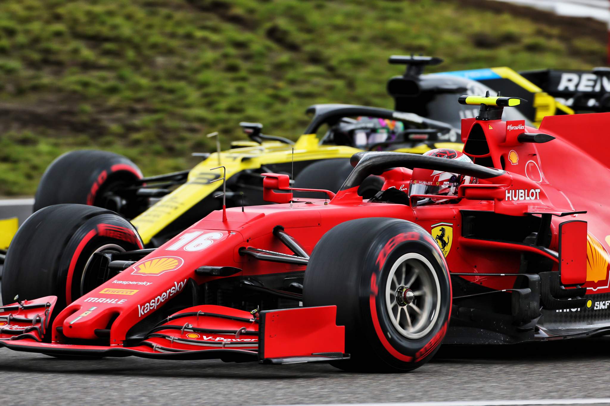 Charles Leclerc Ferrari Daniel Ricciardo Renault Nurburgring 2020