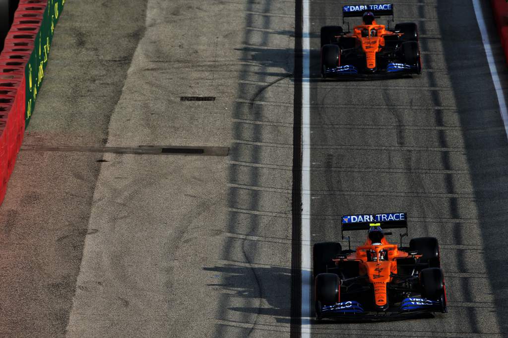 Carlos Sainz Lando Norris McLaren F1 2020