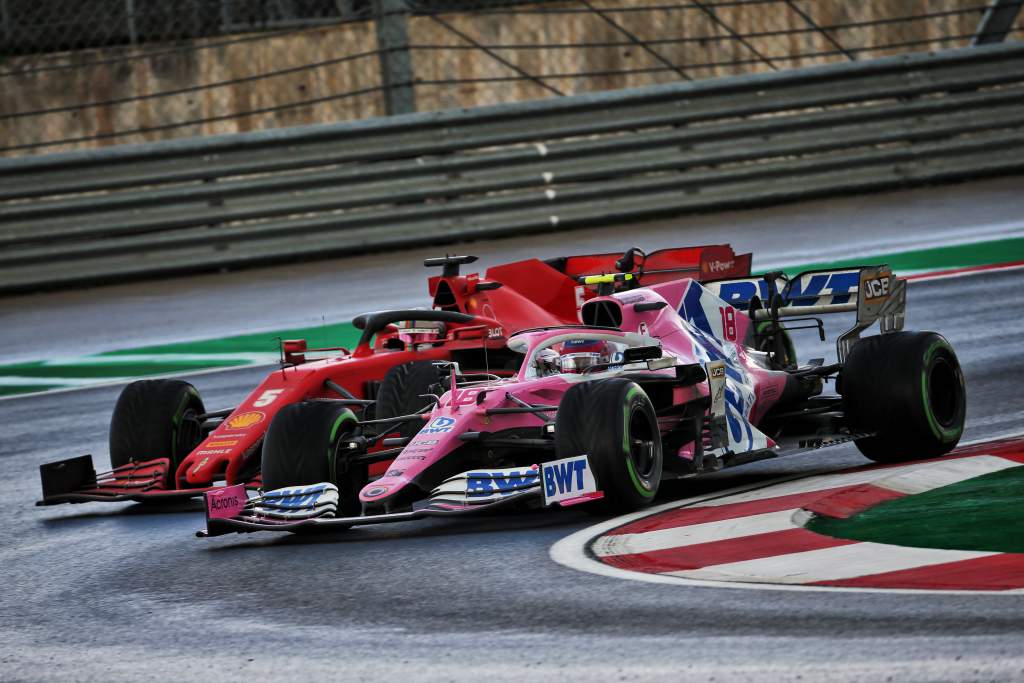 Lance Stroll Racing Point Sebastian Vettel Ferrari 2020