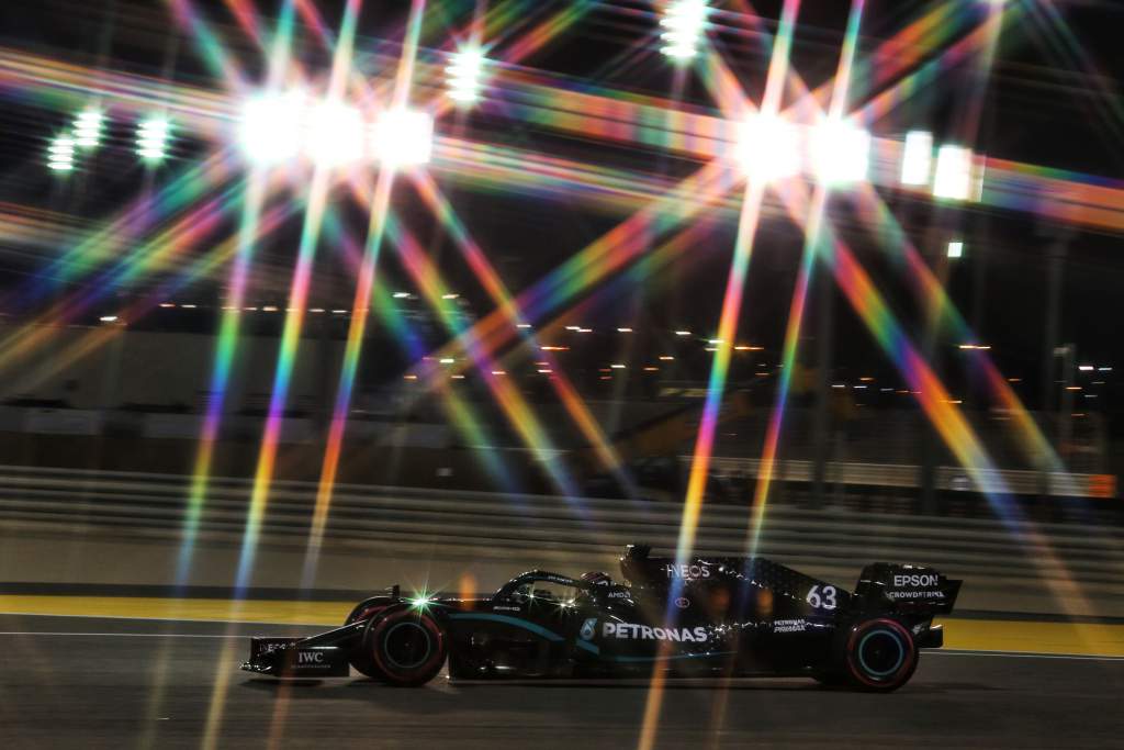 George Russell Mercedes F1 Bahrain 2020